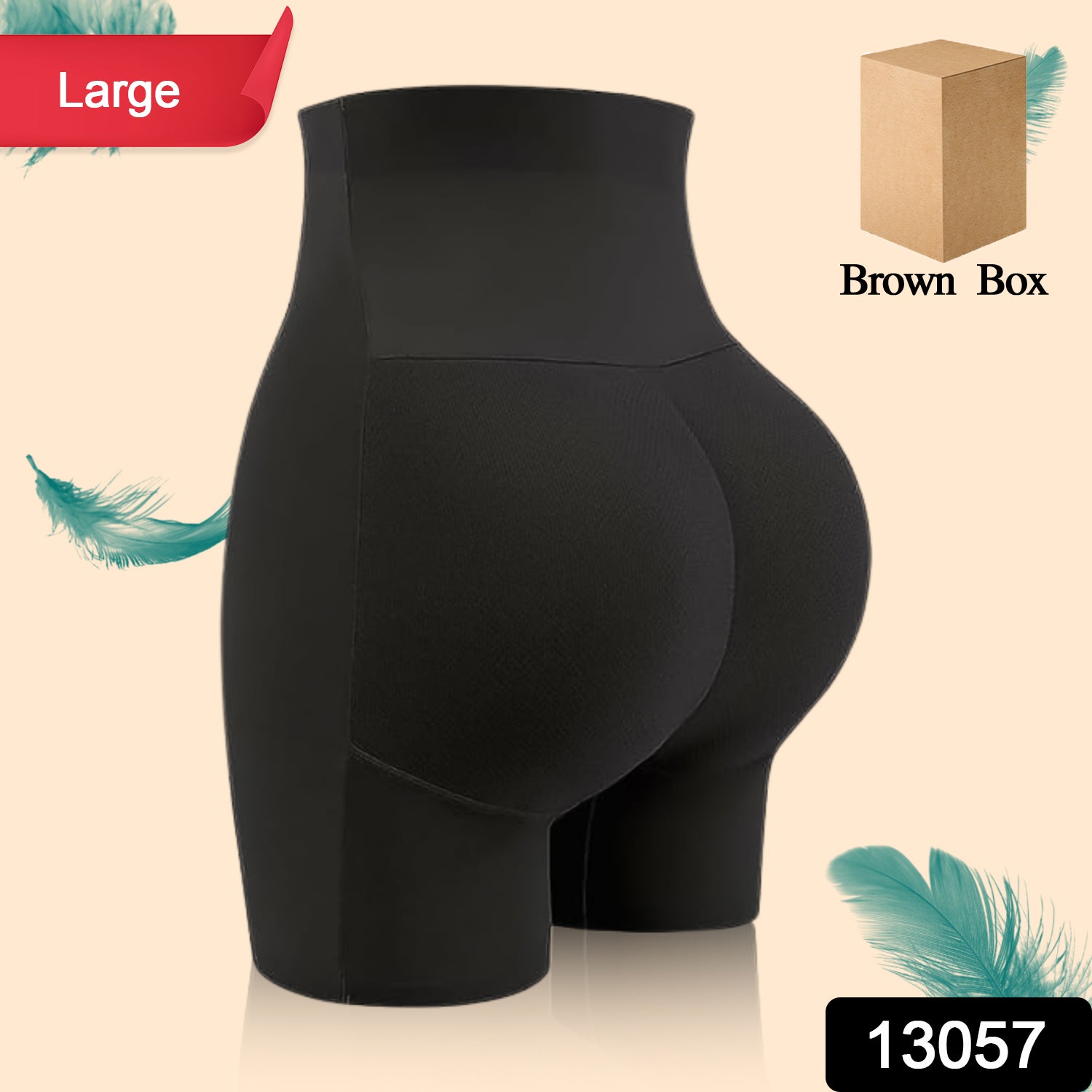 Womens Butt Lifter Padded Underwear Hip Pads Body Shaper Control Knickers Hip Pad (1 Pc Large)
