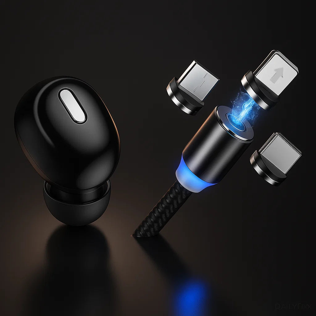 Smart Combo: X9 Mini Bluetooth 5.0 Earbud + 3-in-1 Magnetic Fast Charging Cable (Limited Edition)