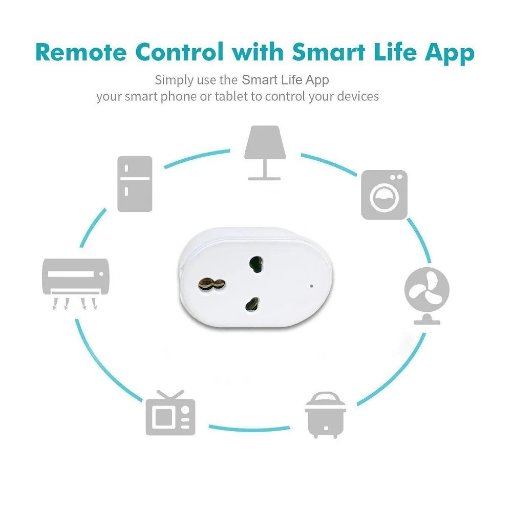 16A App Control Smart Mini Wi-Fi Plug Socket – Total Control from Anywhere - DailyFixx 