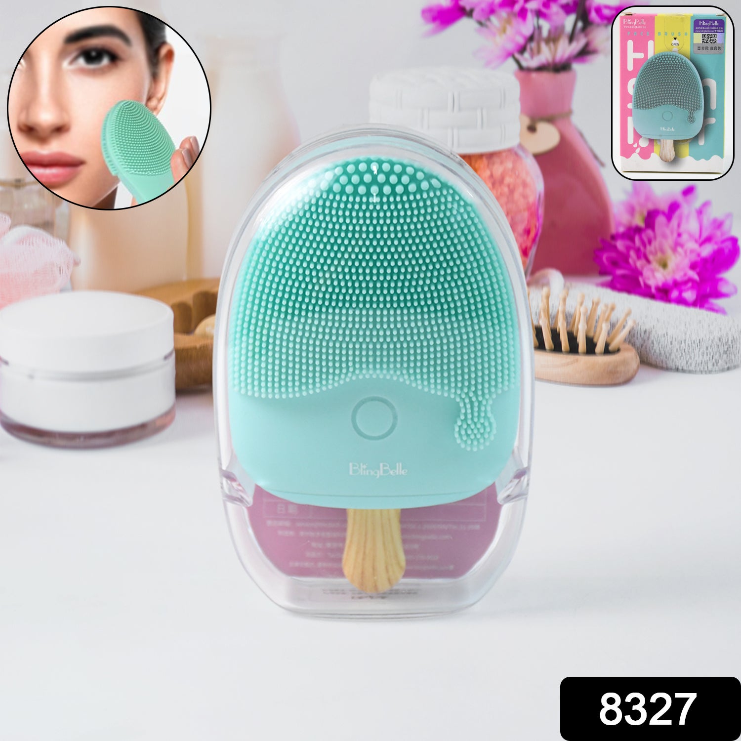 Popsicle Design Sonic Face Cleansing Brush (1 Pc) - DailyFixx 