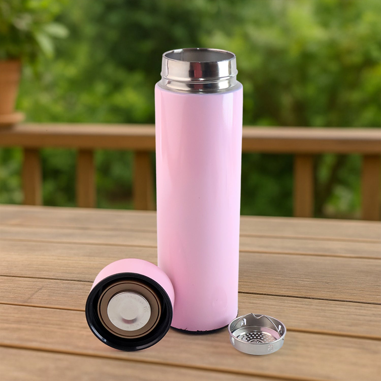 Pink Vacuum Insulated Water Bottle (1 Pc  500ml)