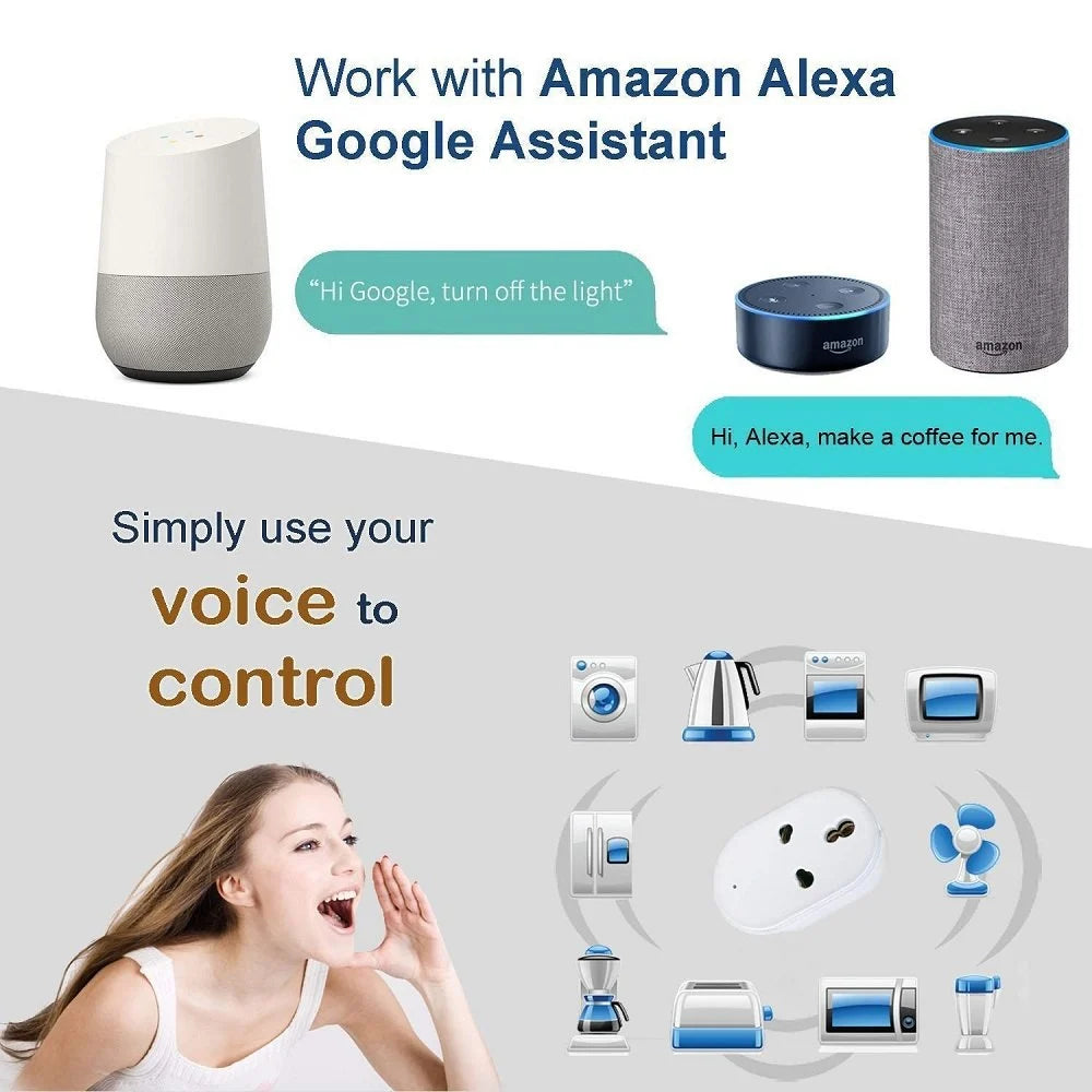 16A App Control Smart Mini Wi-Fi Plug Socket – Total Control from Anywhere - DailyFixx 