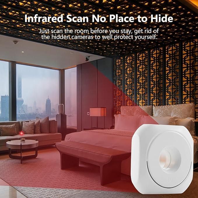 Mini Spy Camera Detector Pro™ – Wireless Hidden Camera & Bug Sweeper (Infrared Anti-Surveillance Tool)