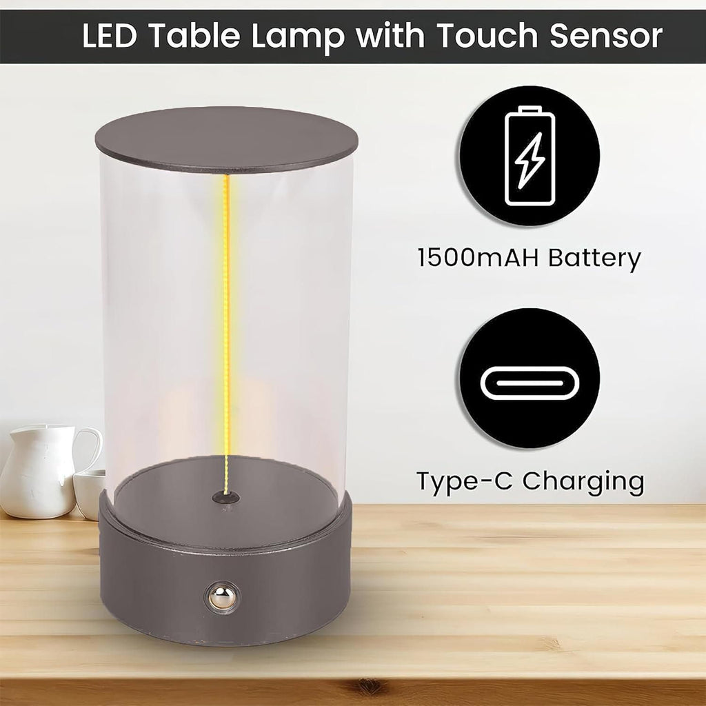 Minimalist Magnetic Filament Touch Lamp – Rechargeable LED Desk & Night Light - DailyFixx 