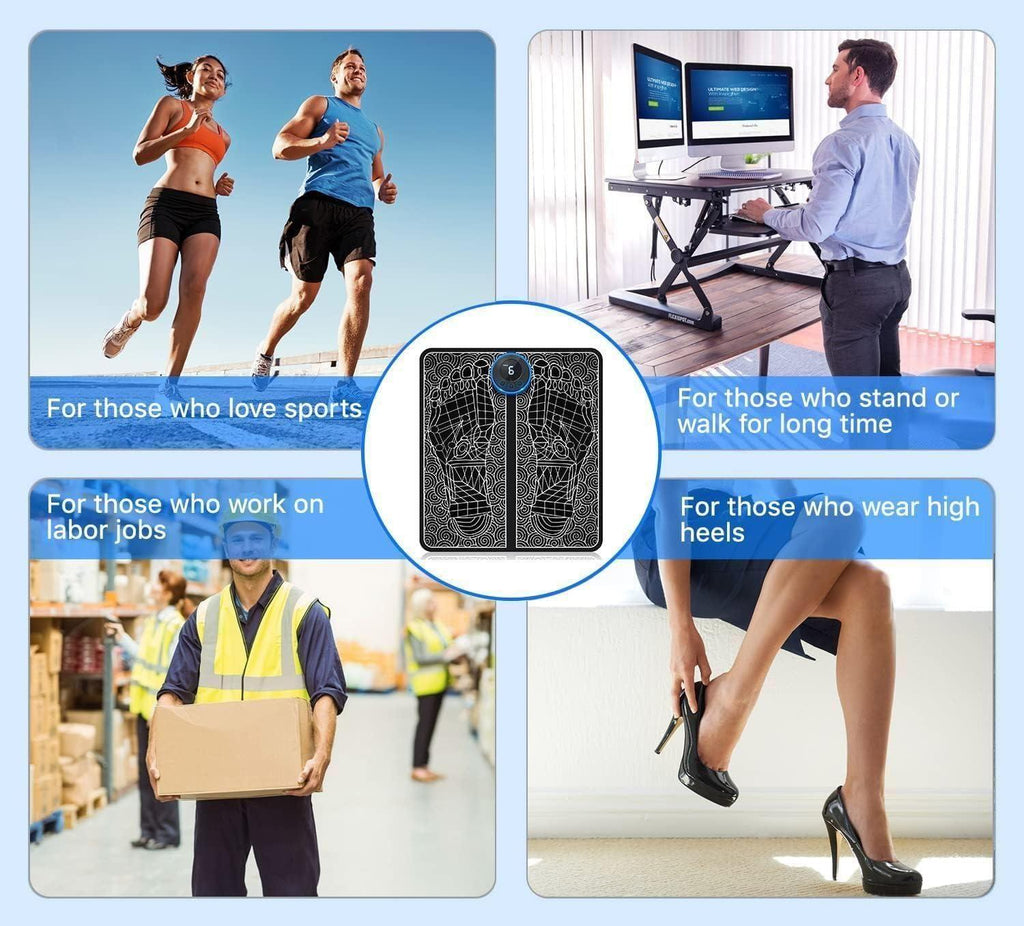 Foot Massage Pain Reliever, Wireless Electric EMS Massage Machine - DailyFixx 