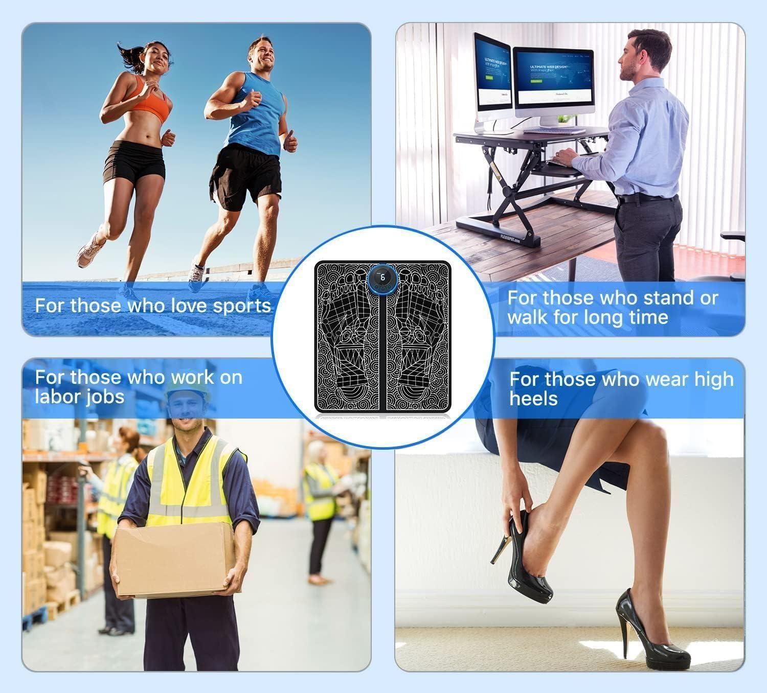 Foot Massage Pain Reliever, Wireless Electric EMS Massage Machine - DailyFixx 