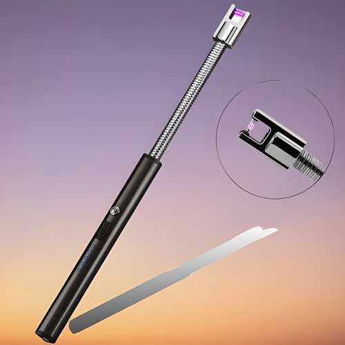 USB Plasma Rechargeable Electric Lighter – Flexible Neck, Flameless & Windproof Design