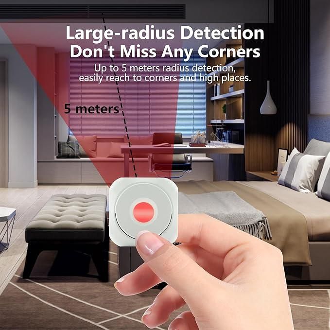 Mini Spy Camera Detector Pro™ – Wireless Hidden Camera & Bug Sweeper (Infrared Anti-Surveillance Tool)
