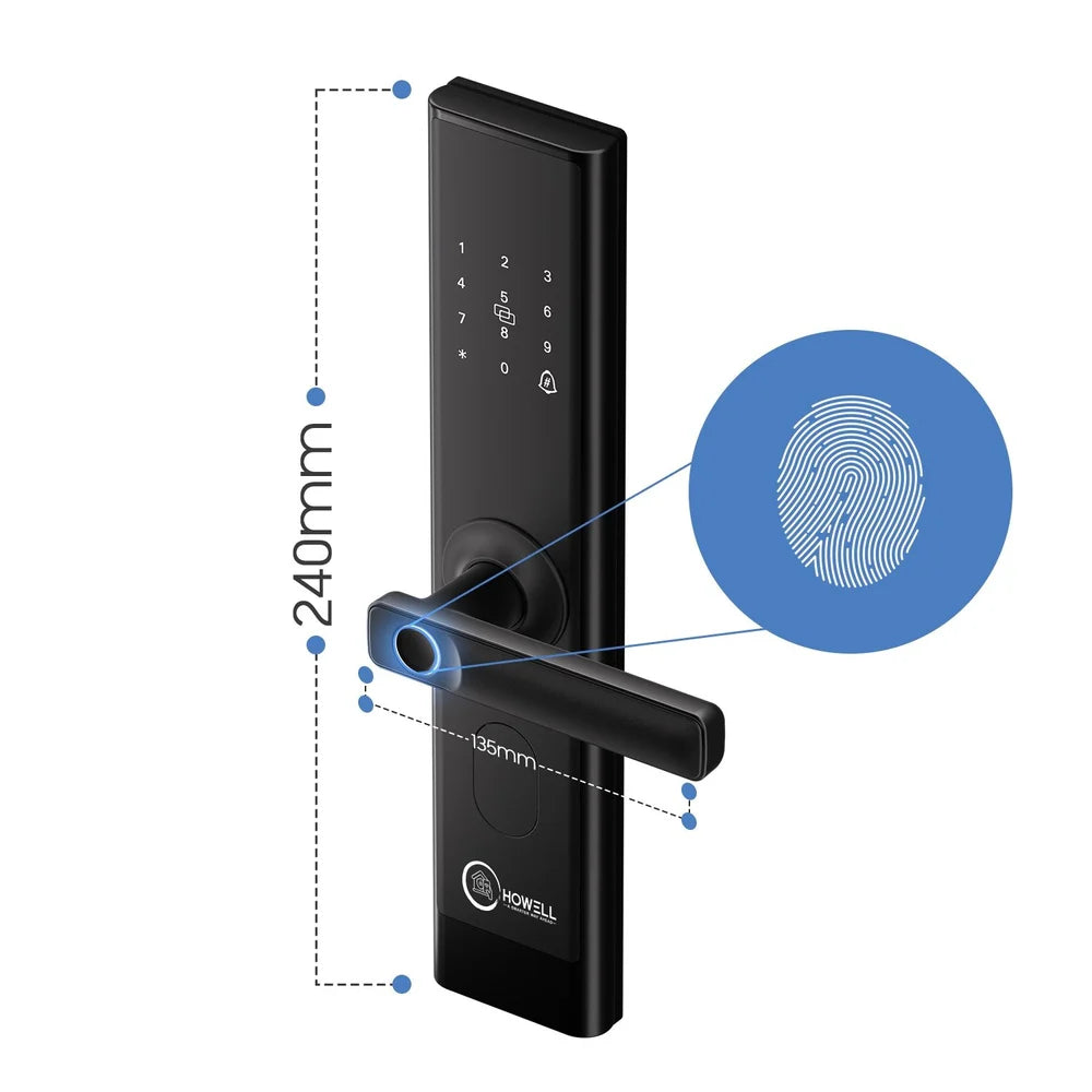 Digital Smart Door Lock with Fingerprint – Secure, Sleek & Smart - DailyFixx 