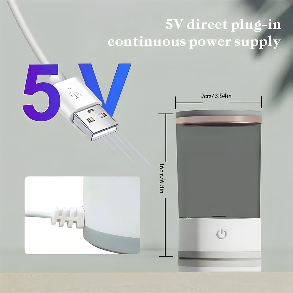 2-in-1 Electric Makeup Brush Cleaner – Deep Clean & Dry in Seconds | For All Brush Sizes | Portable, USB Powered