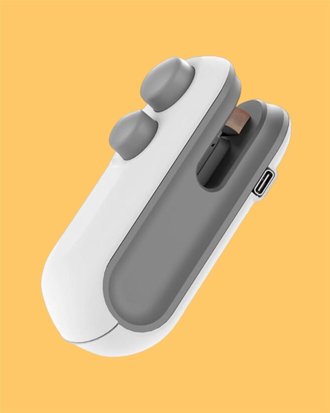 Portable Mini Sealing Machine 2 in 1 USB Rechargeable Magnetic Bag Sealer Heat Seal with Cutter - DailyFixx 
