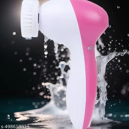5 in 1 Electric Facial Cleaner & Face Massager for Women – Deep Cleansing & Skin Therapy Tool - DailyFixx 