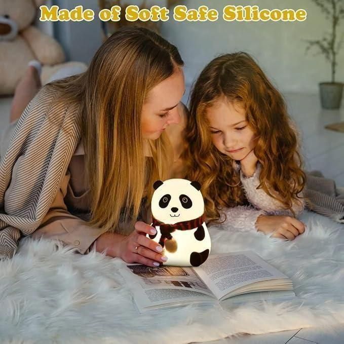 Panda 7-color Led Silicone Touch Lamp (1 Pc)