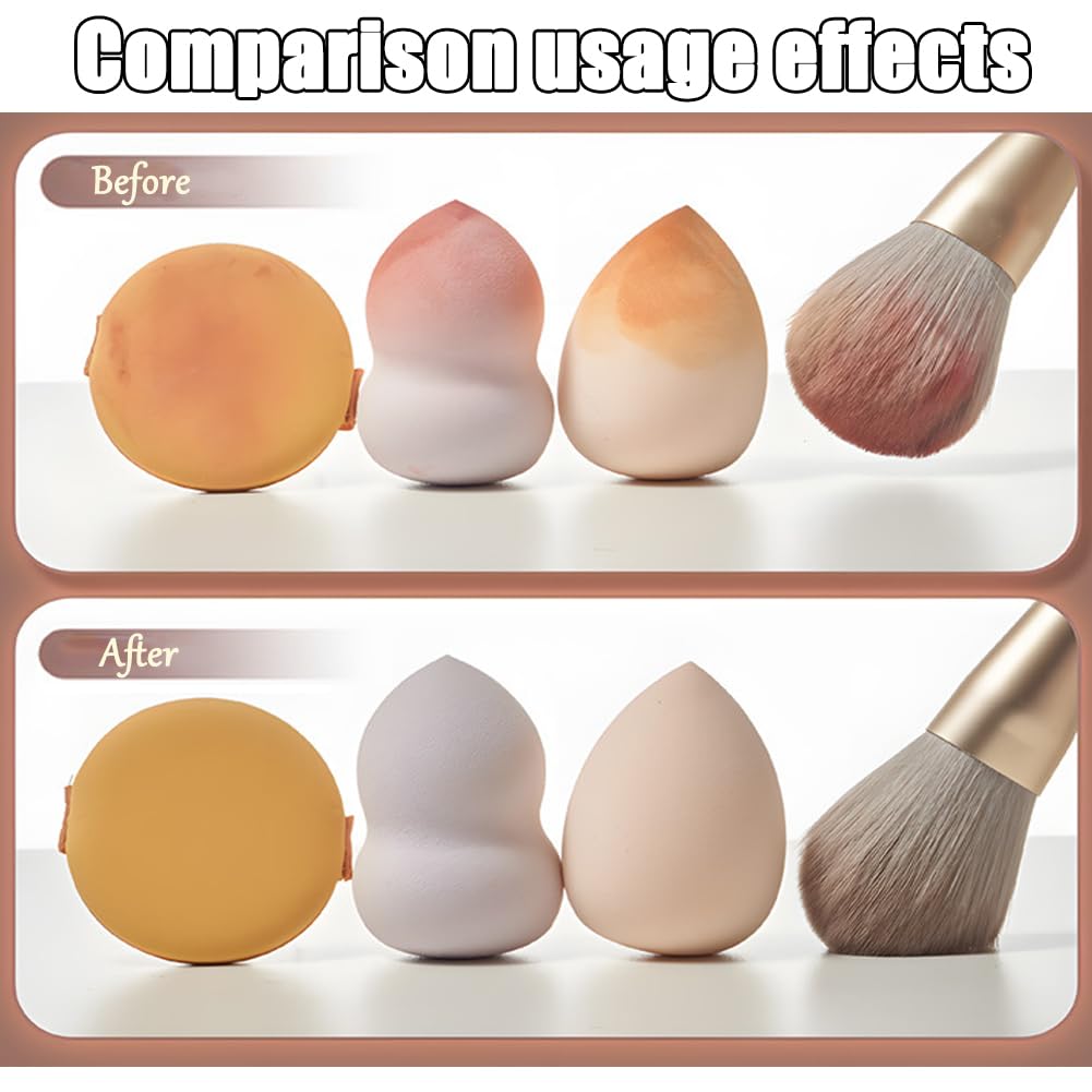 2-in-1 Electric Makeup Brush Cleaner – Deep Clean & Dry in Seconds | For All Brush Sizes | Portable, USB Powered