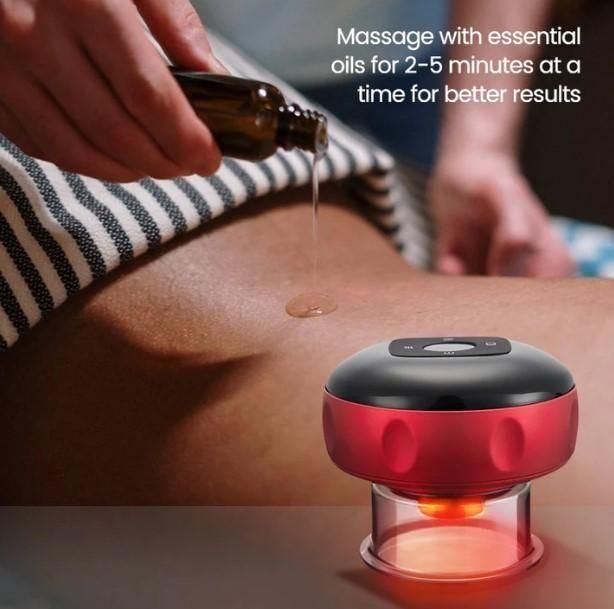 Smart Cupping Therapy Device – 12-Level Magnetic Heat & Vacuum Massage System - DailyFixx 