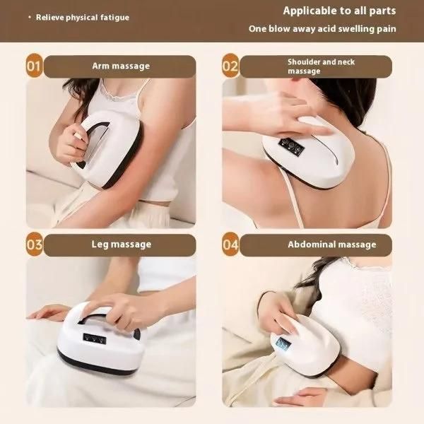 Smart Heating & Vibration Roller Massager – Handheld Electric Pain Relief Tool - DailyFixx 