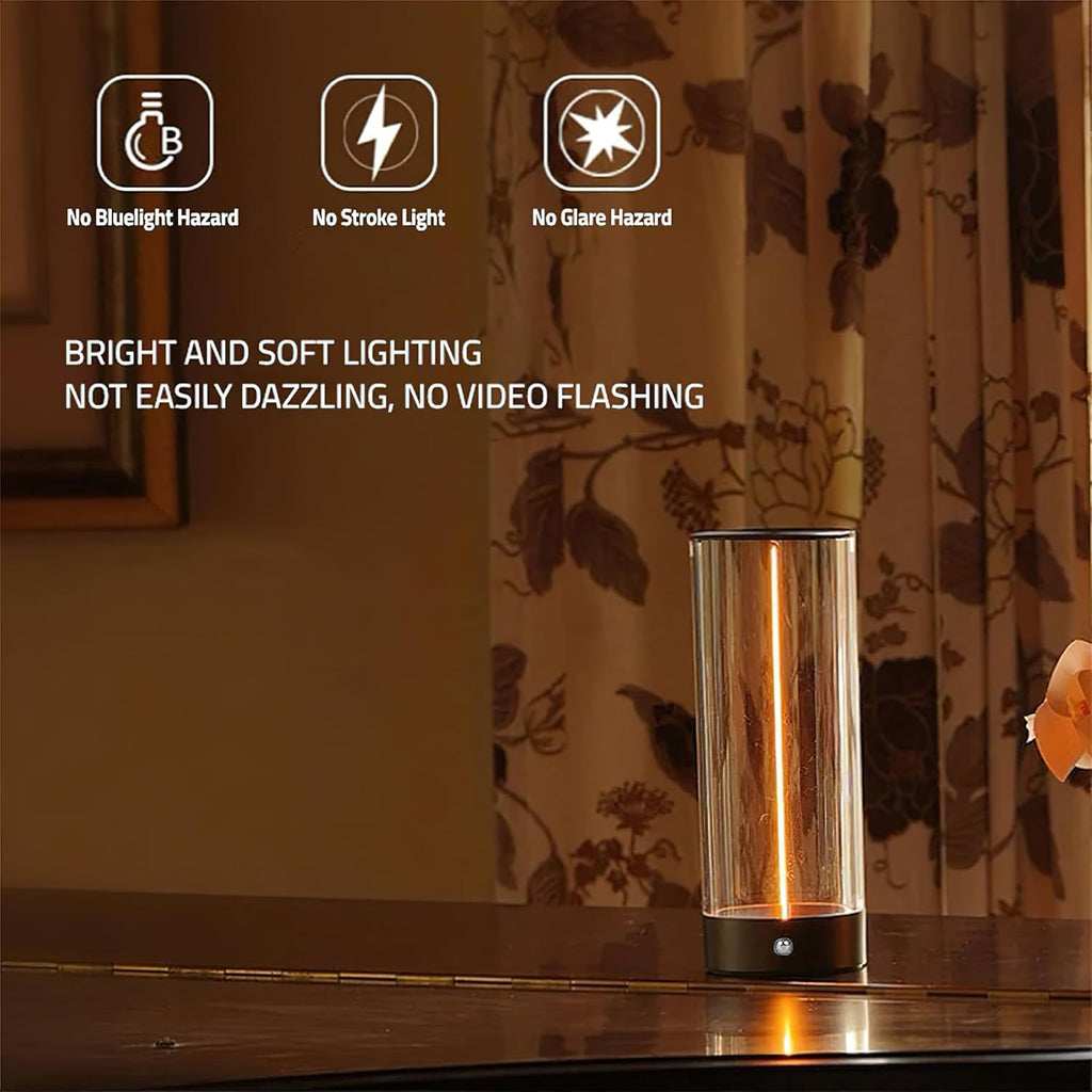 Minimalist Magnetic Filament Touch Lamp – Rechargeable LED Desk & Night Light - DailyFixx 