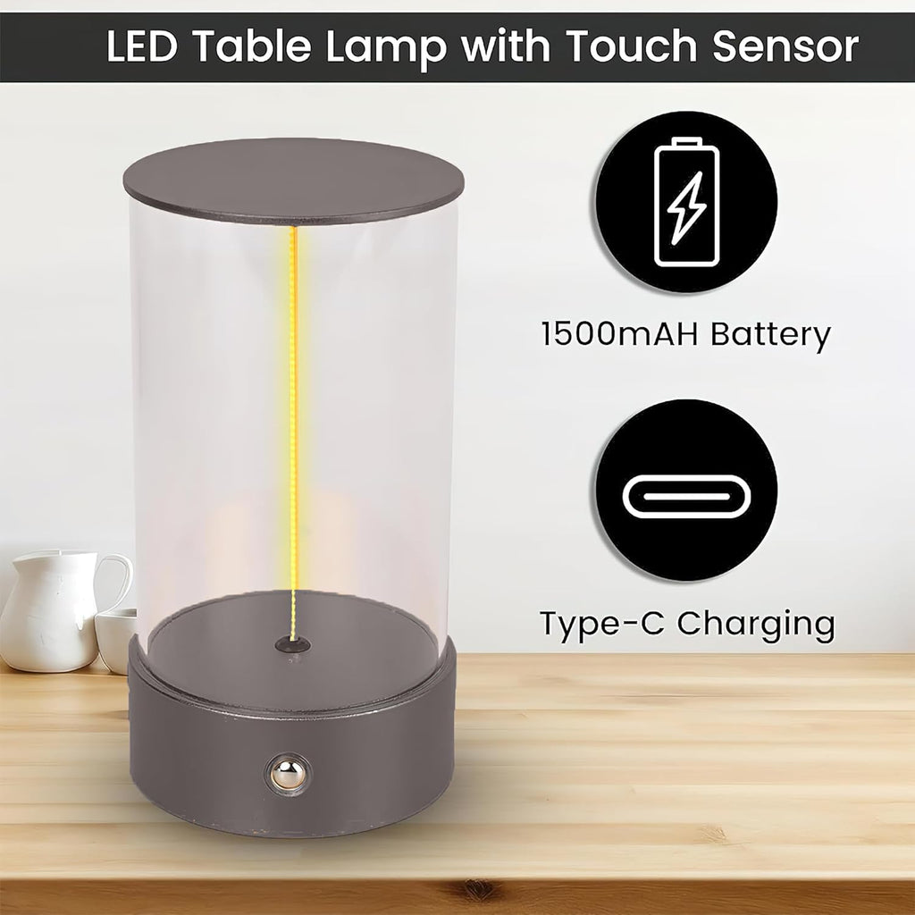 Minimalist Magnetic Filament Touch Lamp – Rechargeable LED Desk & Night Light - DailyFixx 