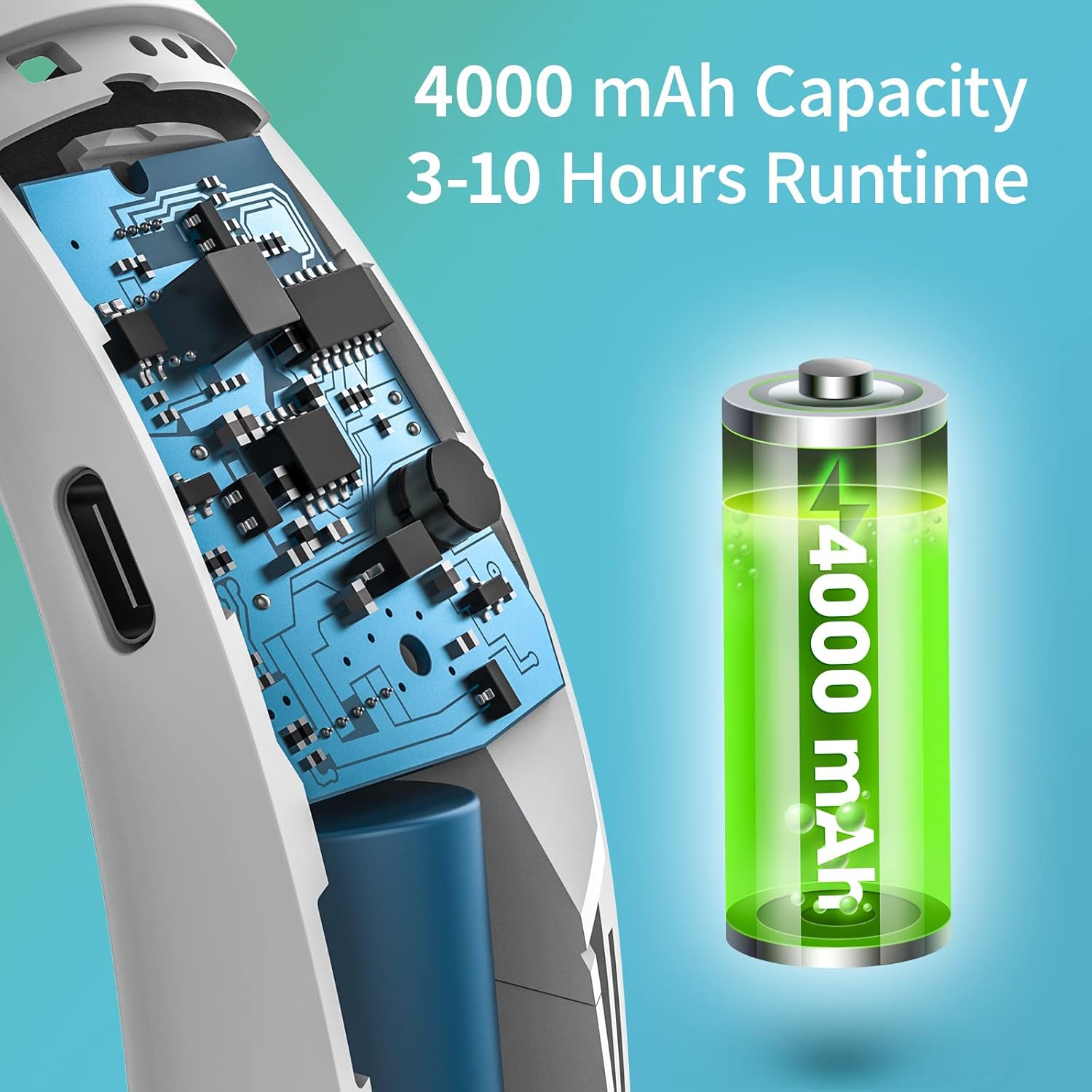 Portable Bladeless Neck Fan – USB Rechargeable, 360° Cooling, Hands-Free Wearable Fan - DailyFixx 