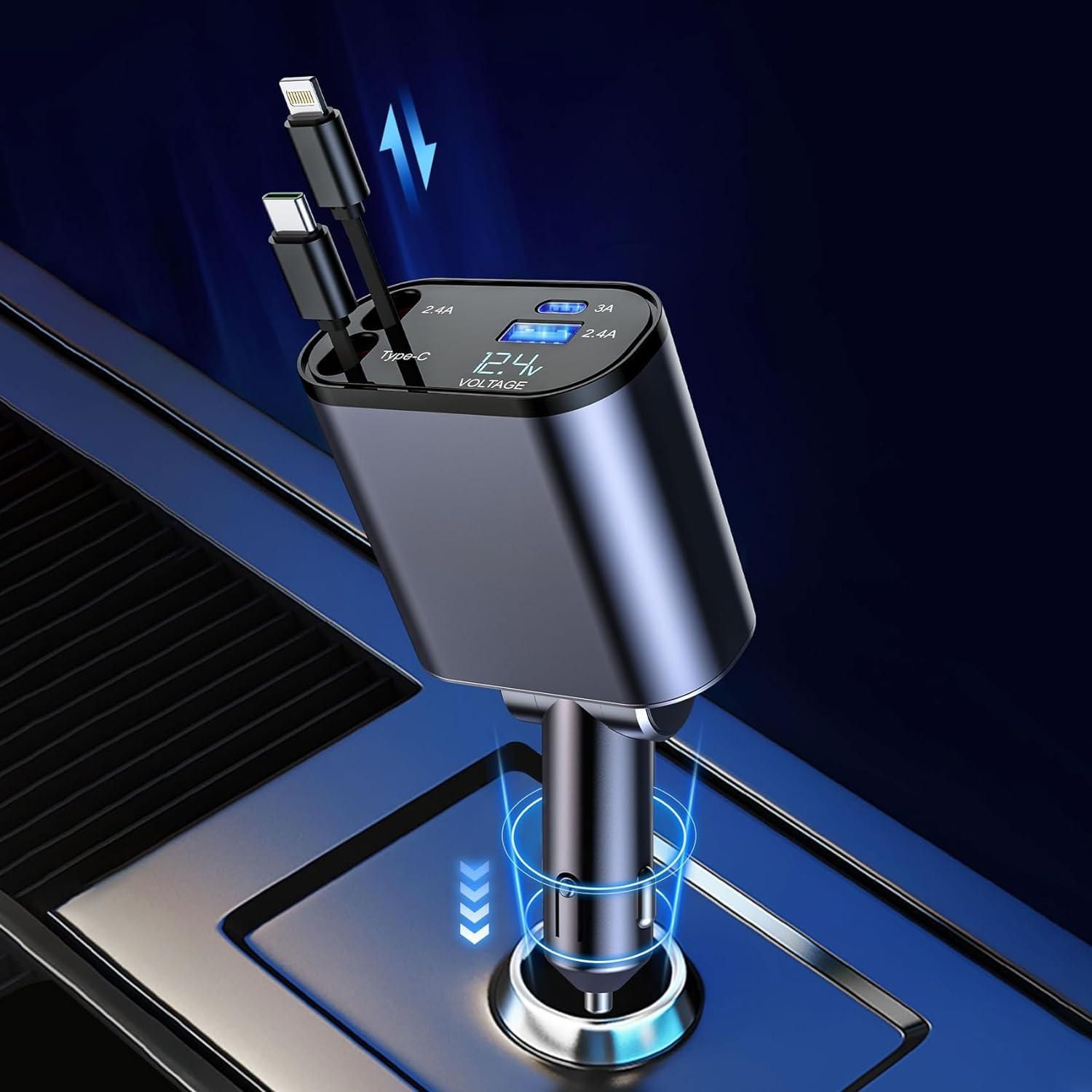 Retractable Car Charger - DailyFixx 