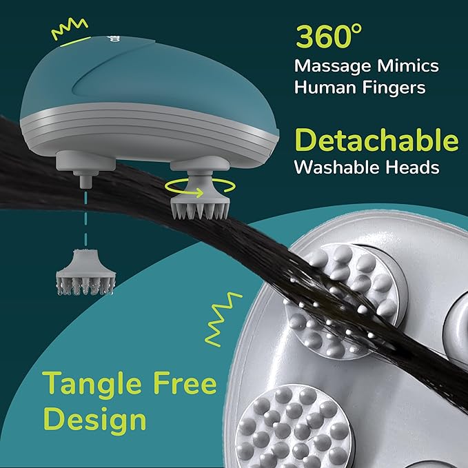 Electric Scalp Massager | Head Massager Vibrating Machine | Body Massager - DailyFixx 