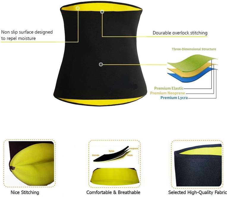 Sweat Belt - Hot Body Shaper Belly Fat Burner For Men & Women