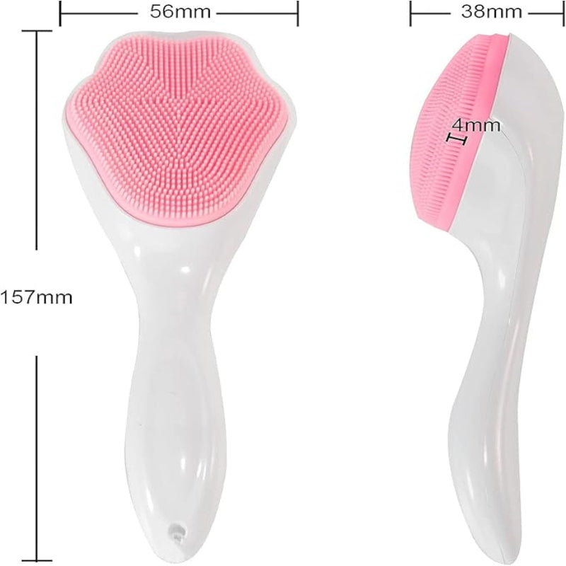Soft Silicone Face Cleansing Brush – Manual Waterproof Facial Scrubber for Deep Cleaning & Exfoliation - DailyFixx 
