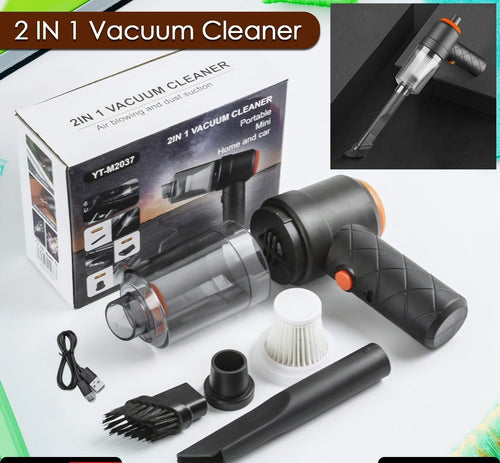 0390 Vacuum Cleaner Dust Collection  2 In 1 Car Vacuum Cleaner High-power Handheld Wireless Vacuum Cleaner Home Car Dual-use Portable Usb Rechargeable Mini Car Vacuum For Vehicle Home And Office