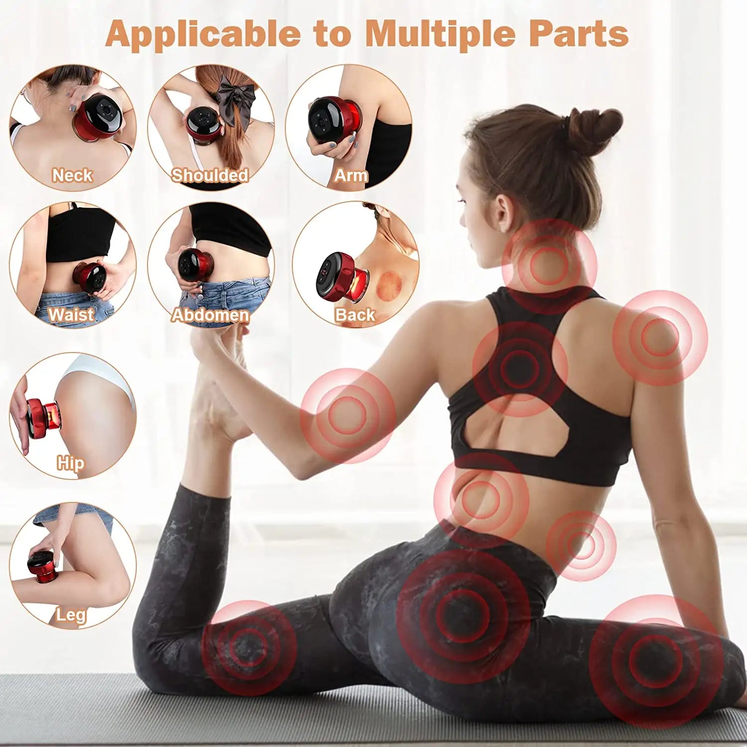 Smart Cupping Therapy Device – 12-Level Magnetic Heat & Vacuum Massage System - DailyFixx 