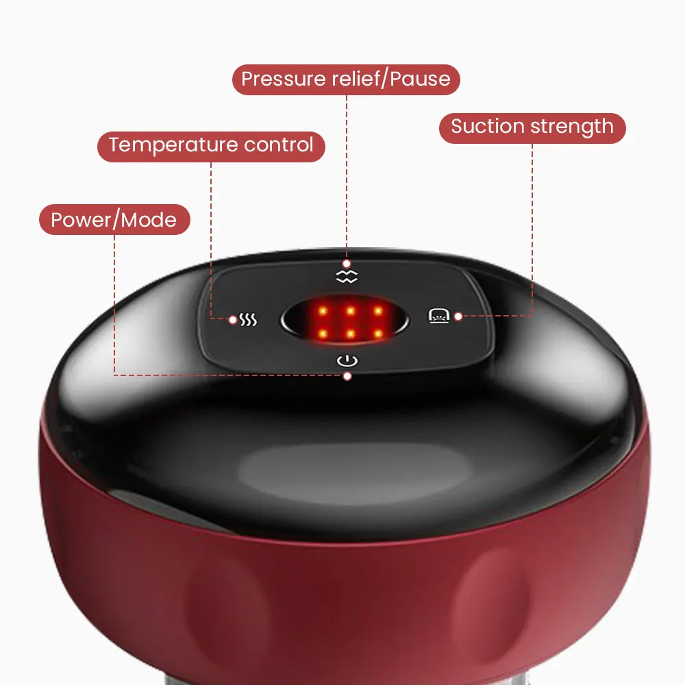 Smart Cupping Therapy Device – 12-Level Magnetic Heat & Vacuum Massage System - DailyFixx 