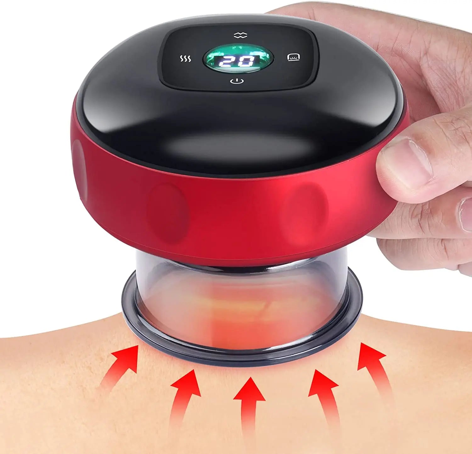 Smart Cupping Therapy Device – 12-Level Magnetic Heat & Vacuum Massage System - DailyFixx 