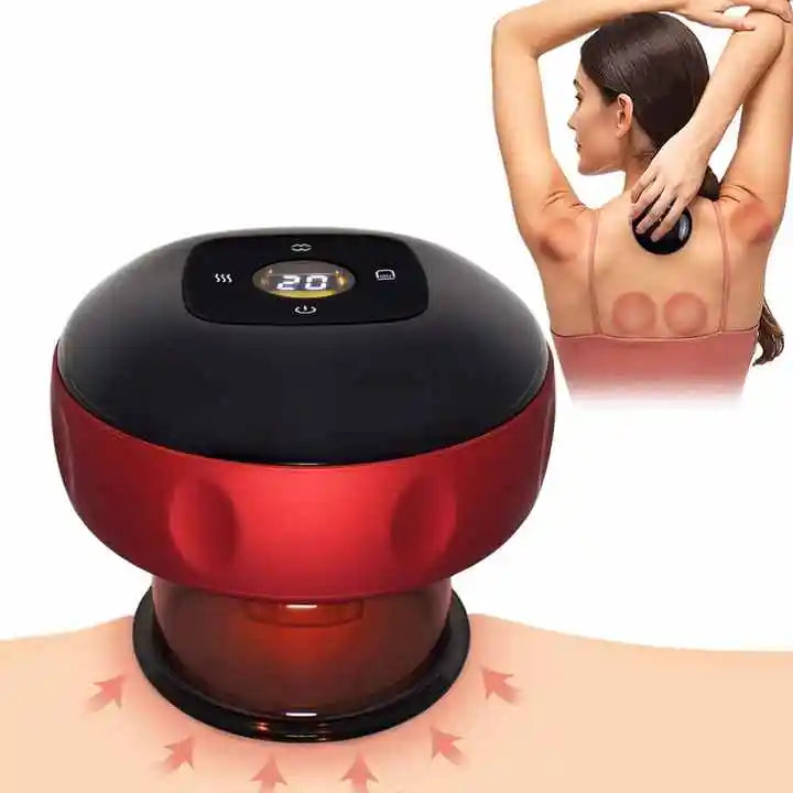 Smart Cupping Therapy Device – 12-Level Magnetic Heat & Vacuum Massage System - DailyFixx 