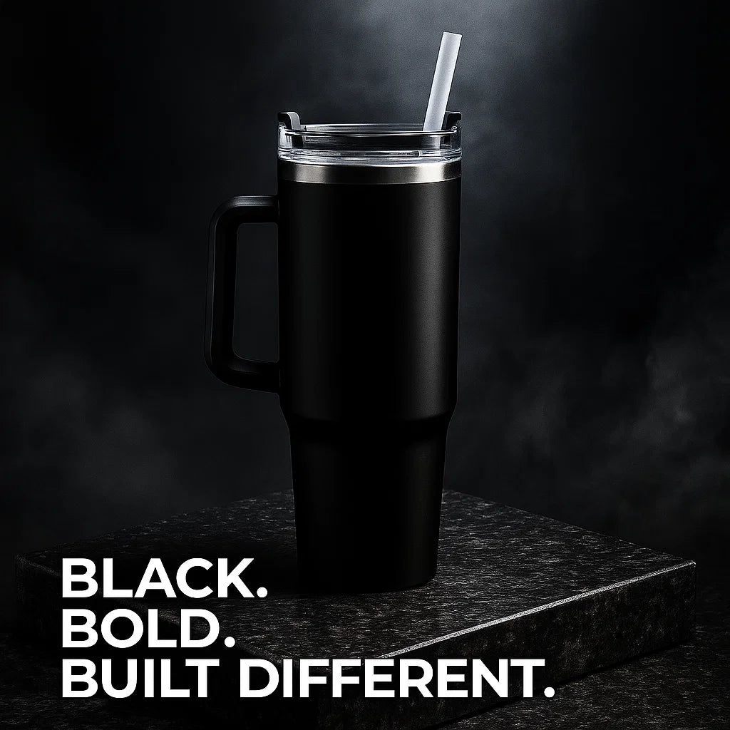 DailyFixx™ 1200ML Pro Series Vacuum Tumbler – Double-Wall Stainless Steel with Straw & Handle | Hot & Cold Travel Mug for Office, Gym & Outdoor