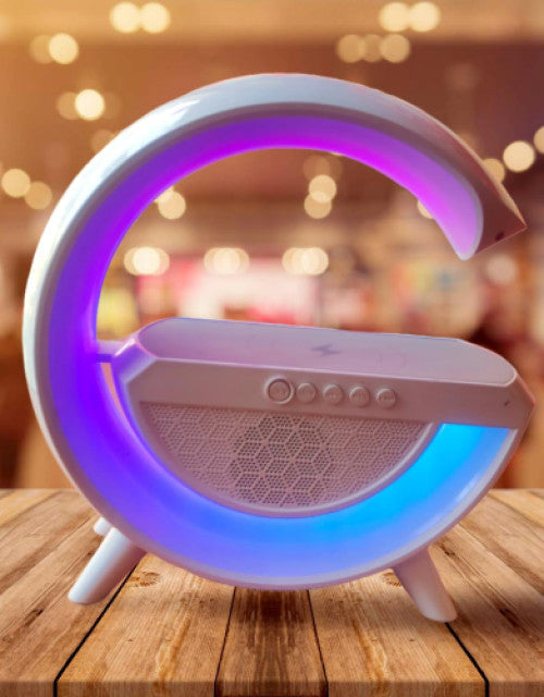 G-Shape LED Wireless Charging Speaker Lamp - DailyFixx 
