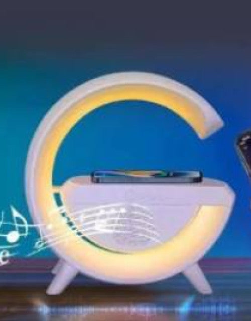 G-Shape LED Wireless Charging Speaker Lamp - DailyFixx 