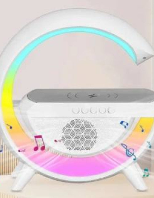 G-Shape LED Wireless Charging Speaker Lamp - DailyFixx 