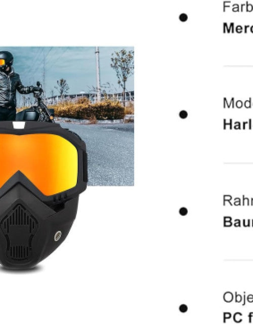 Goggle Mask Anti Scratch UV Protective Open Face & Eyewear Windproof Dirt Shield Adjustable Strap Soft Foam Padded Detachable - DailyFixx 