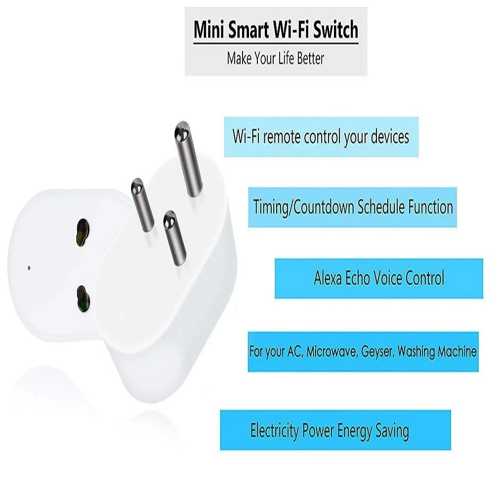 16A App Control Smart Mini Wi-Fi Plug Socket – Total Control from Anywhere - DailyFixx 