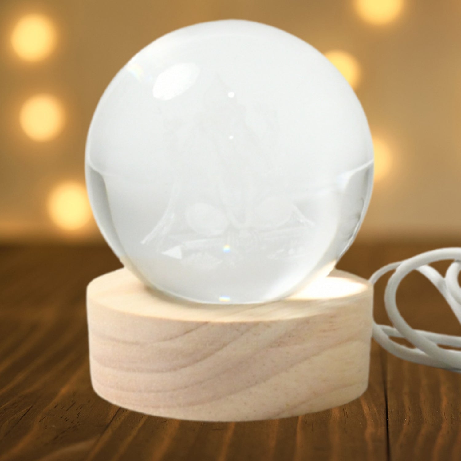 3d Crystal Ball Lamps For Bedroom 3d Lamps For Home Decoration 3d Crystal Ball Night Light Gifts For Women Gifts For Men Room Decor Items For Bedroom For Friend And Family(1 Pc)