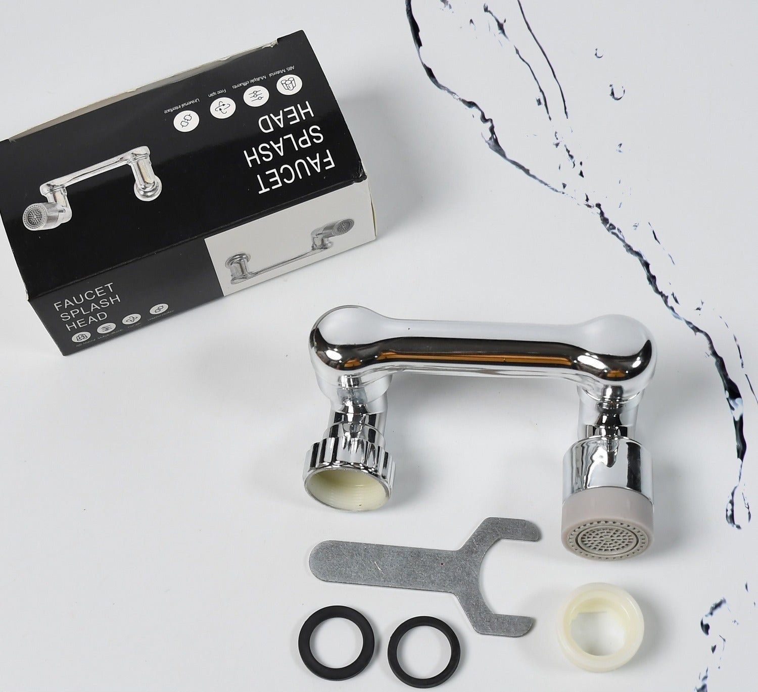 1570 Splash Faucet Filter Faucet 1080 Rotating Faucet Sprayer Head Double O-ring Design Movable Tap