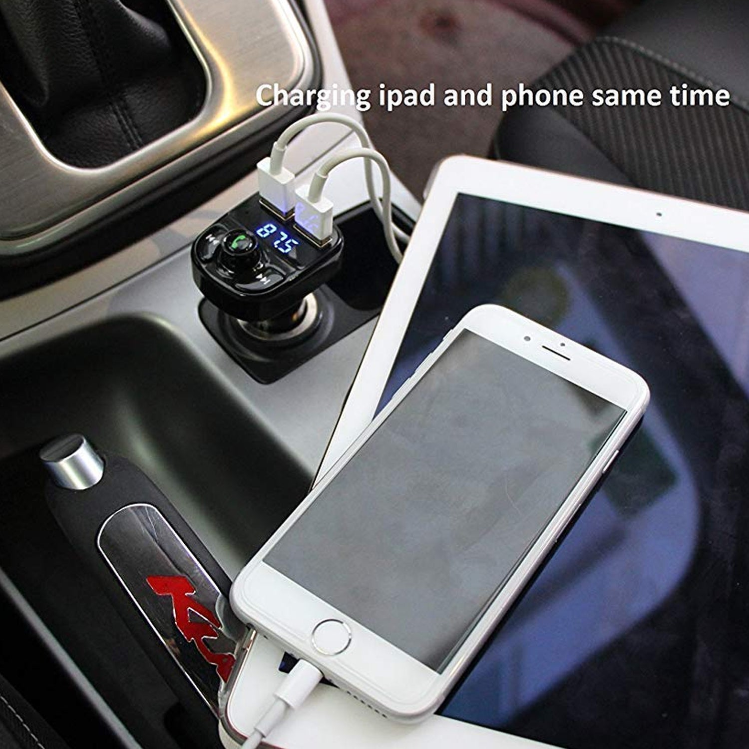8533 Car-x8 Bluetooth Fm Transmitter Kit For Hands-free Call Receiver  Music Player  Call Receiver  Fast Mobile Charger Ports For All Smartphoneswith 3.1a Quick Charge Dual Usb Car Charger - DailyFixx 